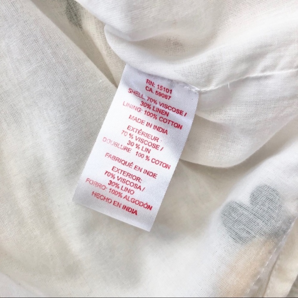 NEW Anthropologie Red Carter Linen Lemon Embroidered Mini Dress - Picture 14 of 16